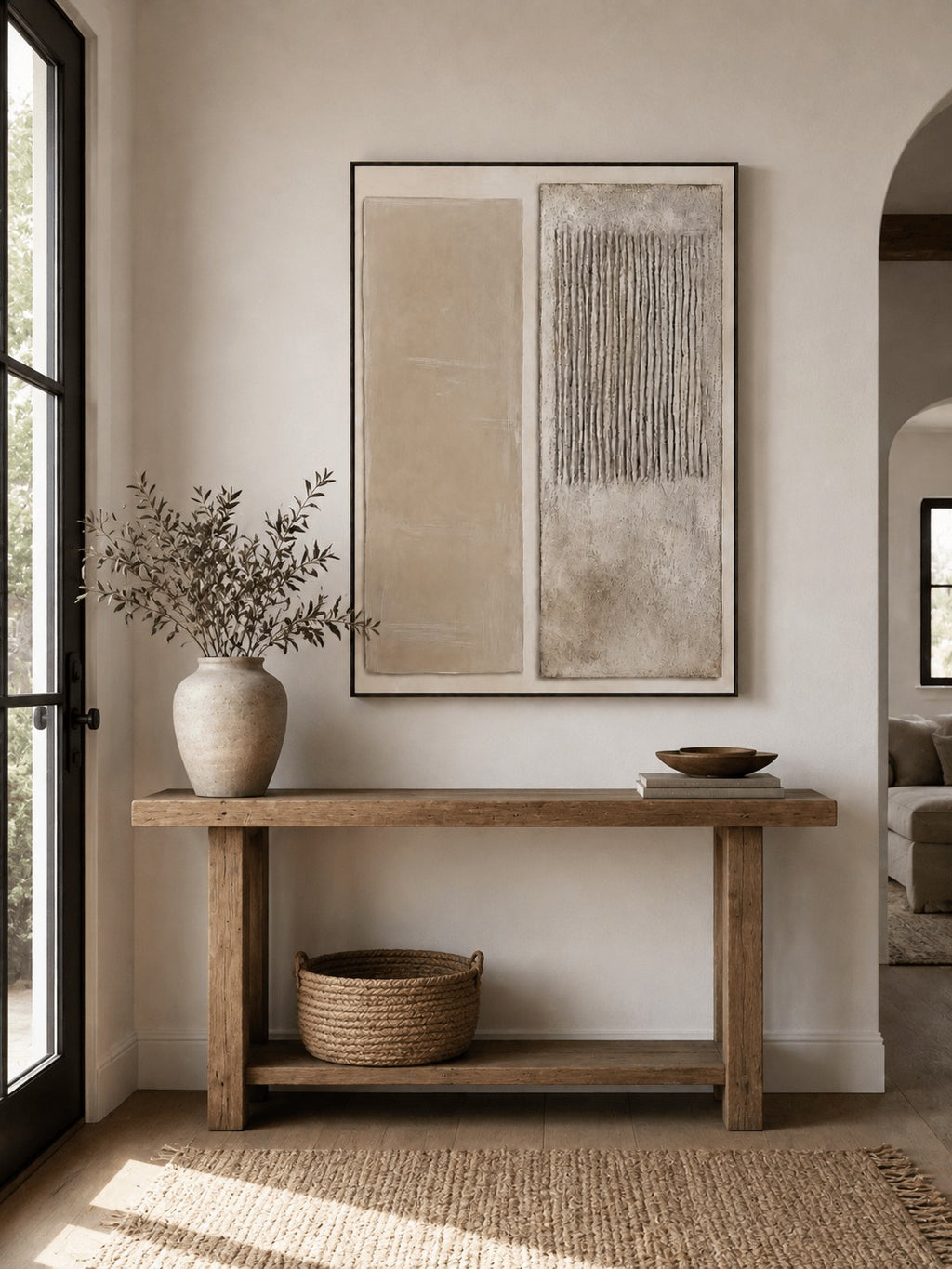 Neutral Textured Wabi-Sabi Wall Art _ Abstract Painting –SJ#0111