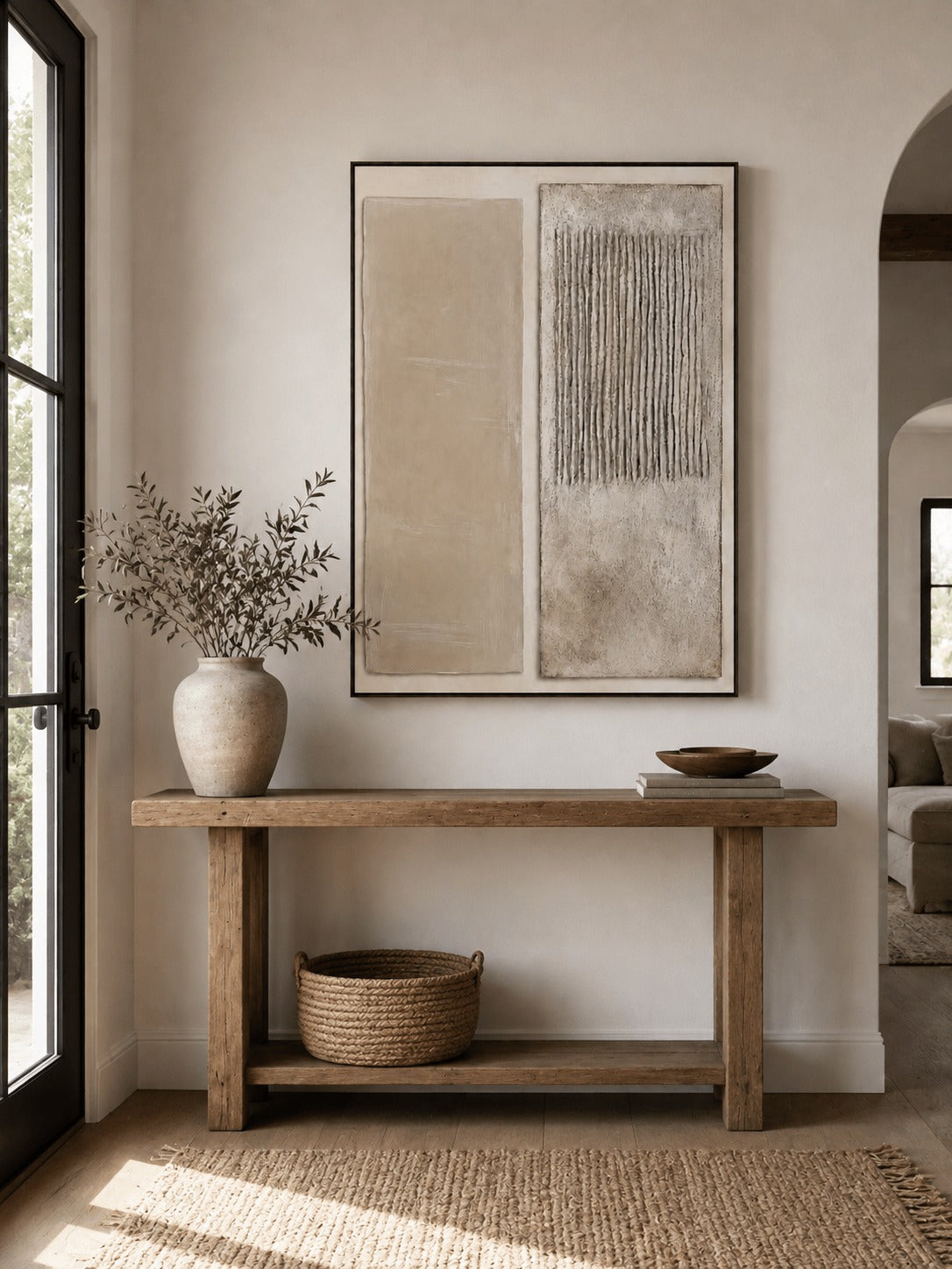 Neutral Textured Wabi-Sabi Wall Art _ Abstract Painting –SJ#0111
