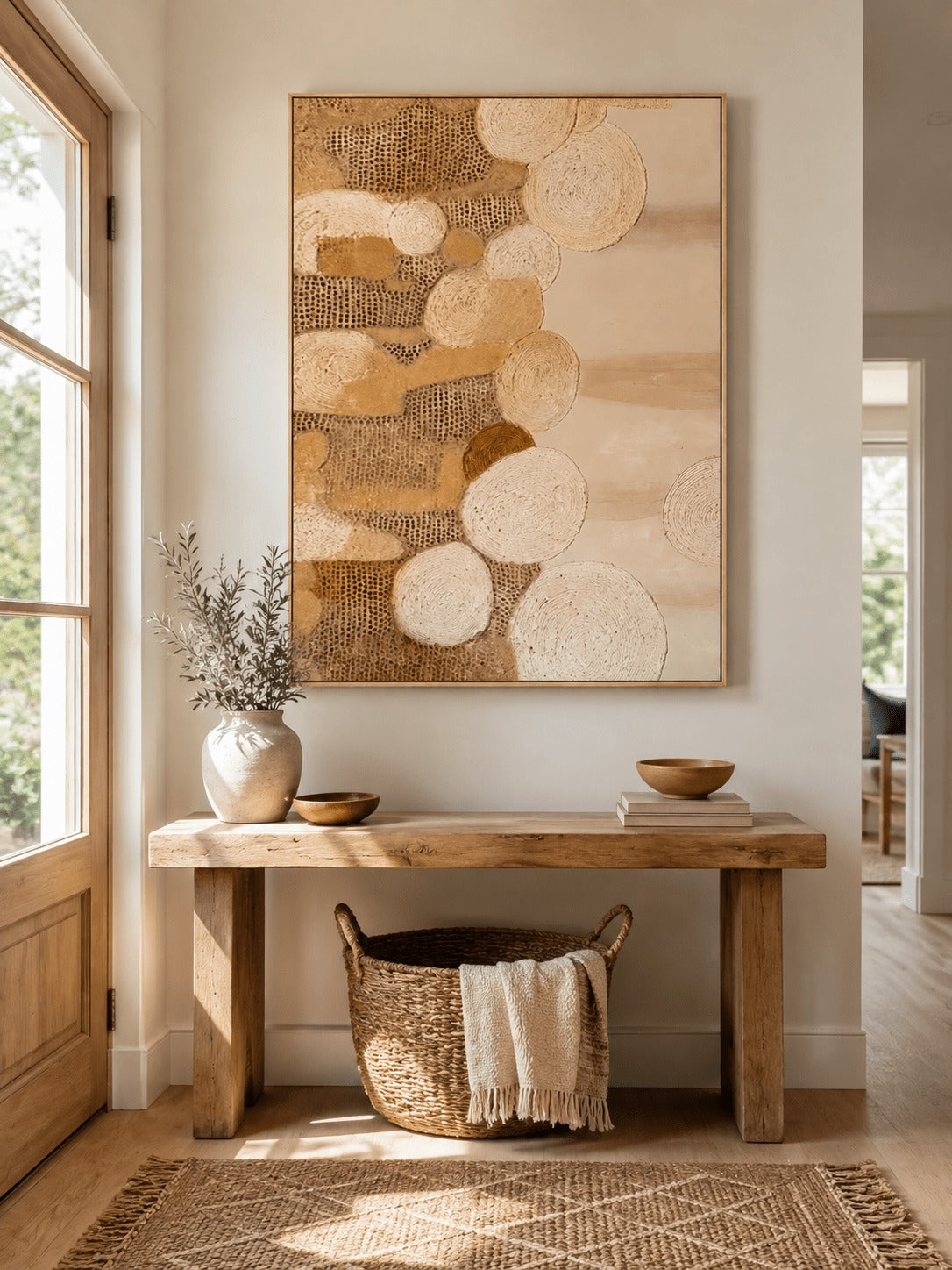 Neutral Textured Wabi-Sabi Wall Art _ Abstract Painting – SJ#0114