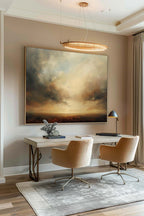 Vintage Moody Seascape Paintings Retro Wabi Sabi L-SJ#0264