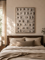 Minimalist 3D Textured Pebble Wall Art _ SJ#0067