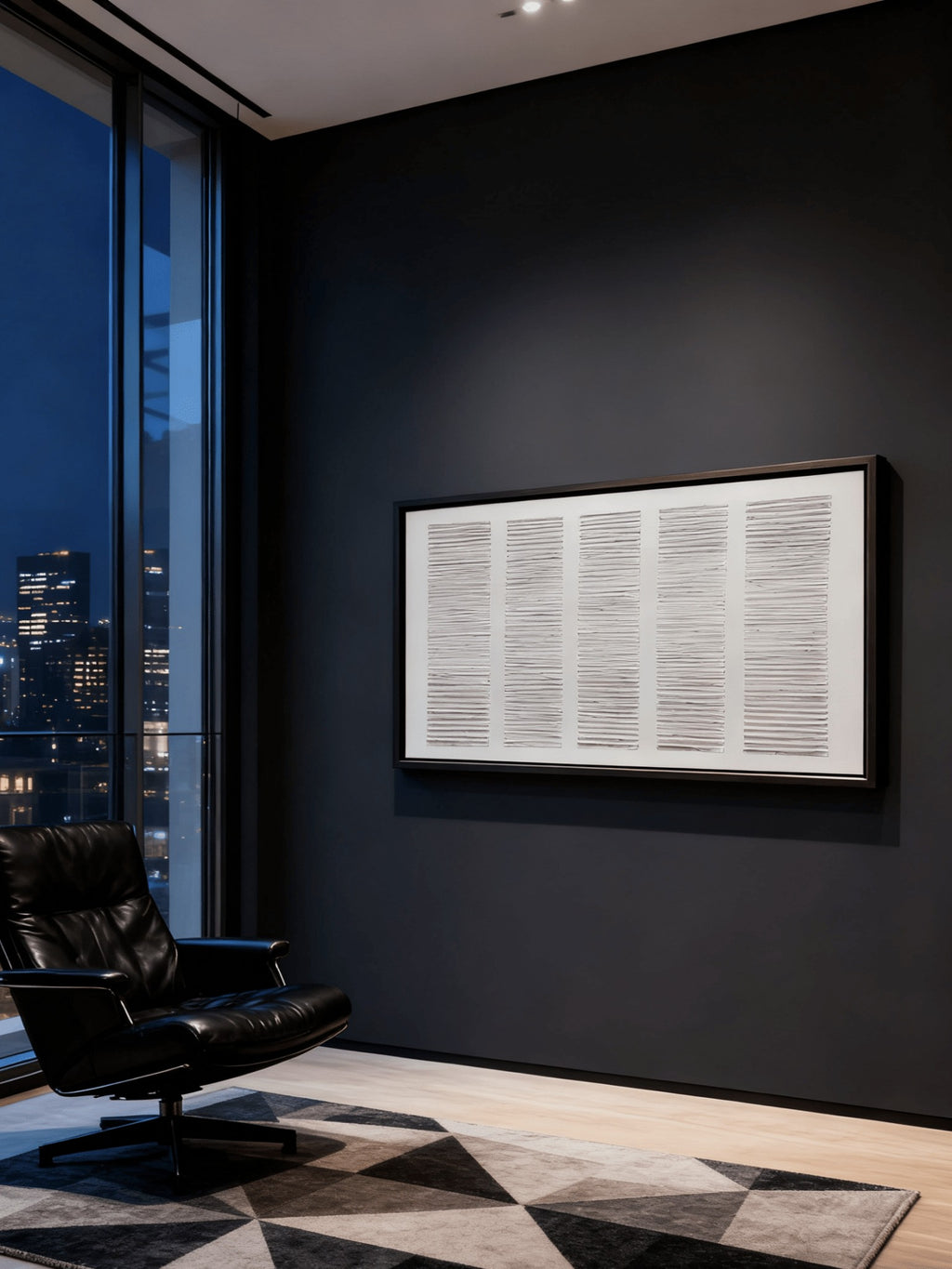 Minimalist Linear Texture Wall Art – SJ#0129