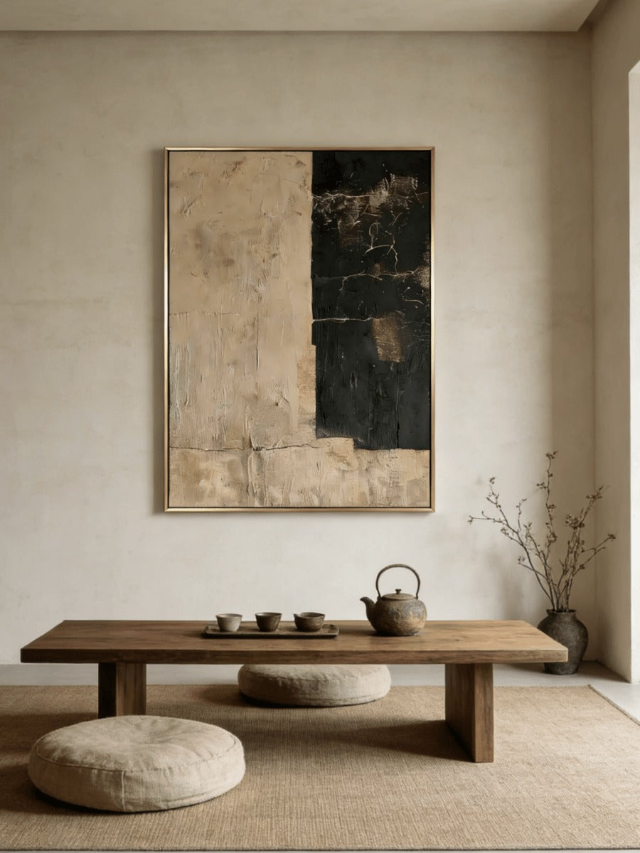 Wabi-Sabi Abstract Tranquility Painting – SJ0071