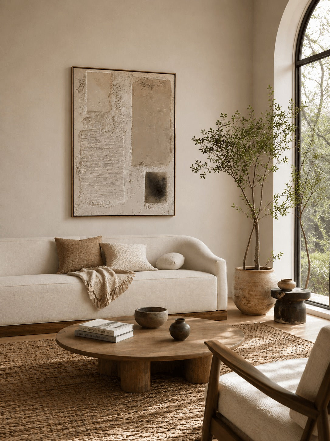 Wabi-Sabi Abstract Heavy Wall Art – SJ#0054