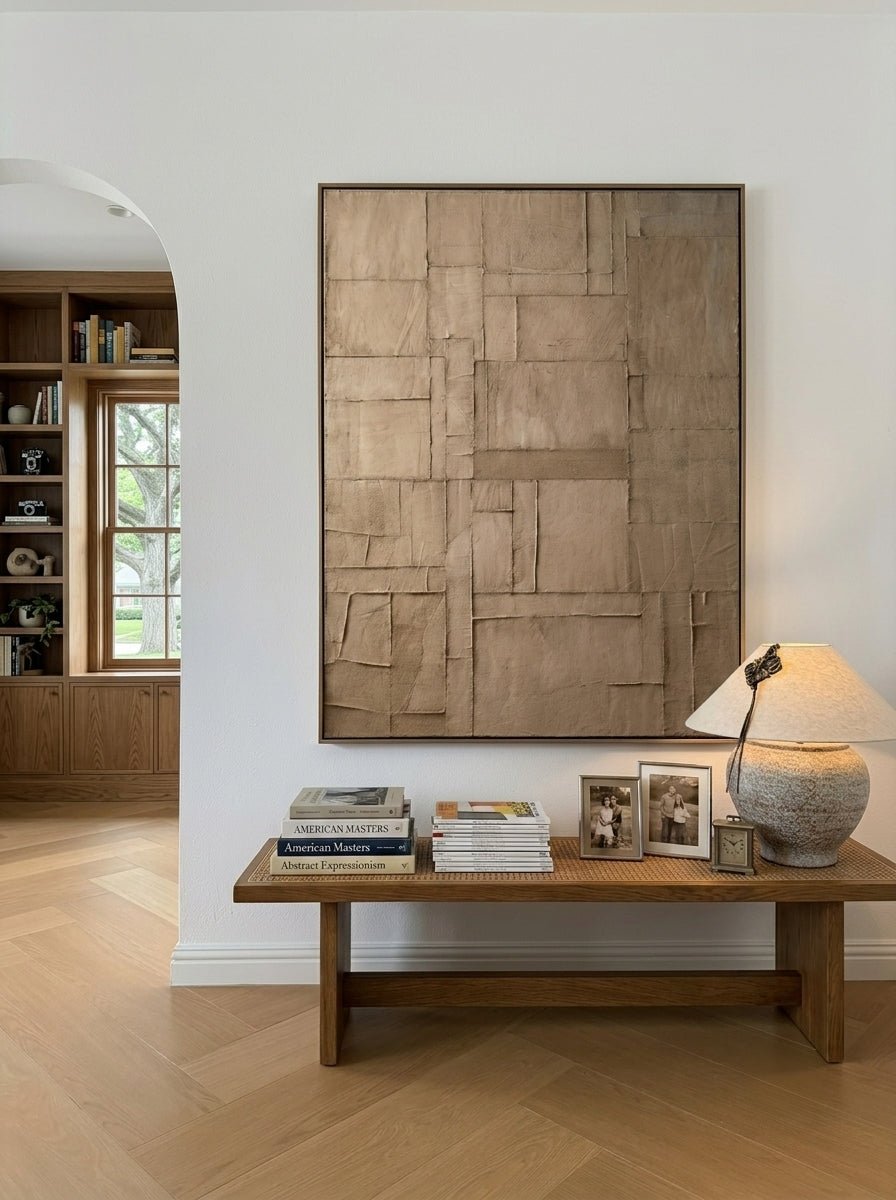 Wabi-Sabi Brown Texture Wall Art – SJ#0083