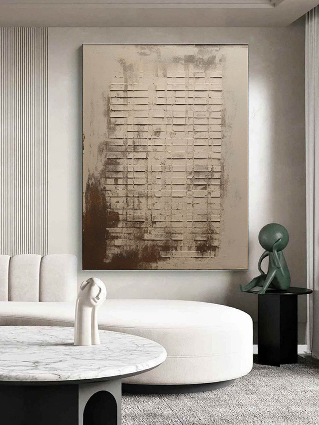 Wabi-Sabi Geometric Texture Wall Art – SJ#0084