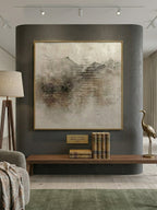 Wabi-Sabi Abstract Mountain Wall Art – SJ#0020