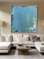 Blue Minimalist Abstract Wall Art – #SJ0033