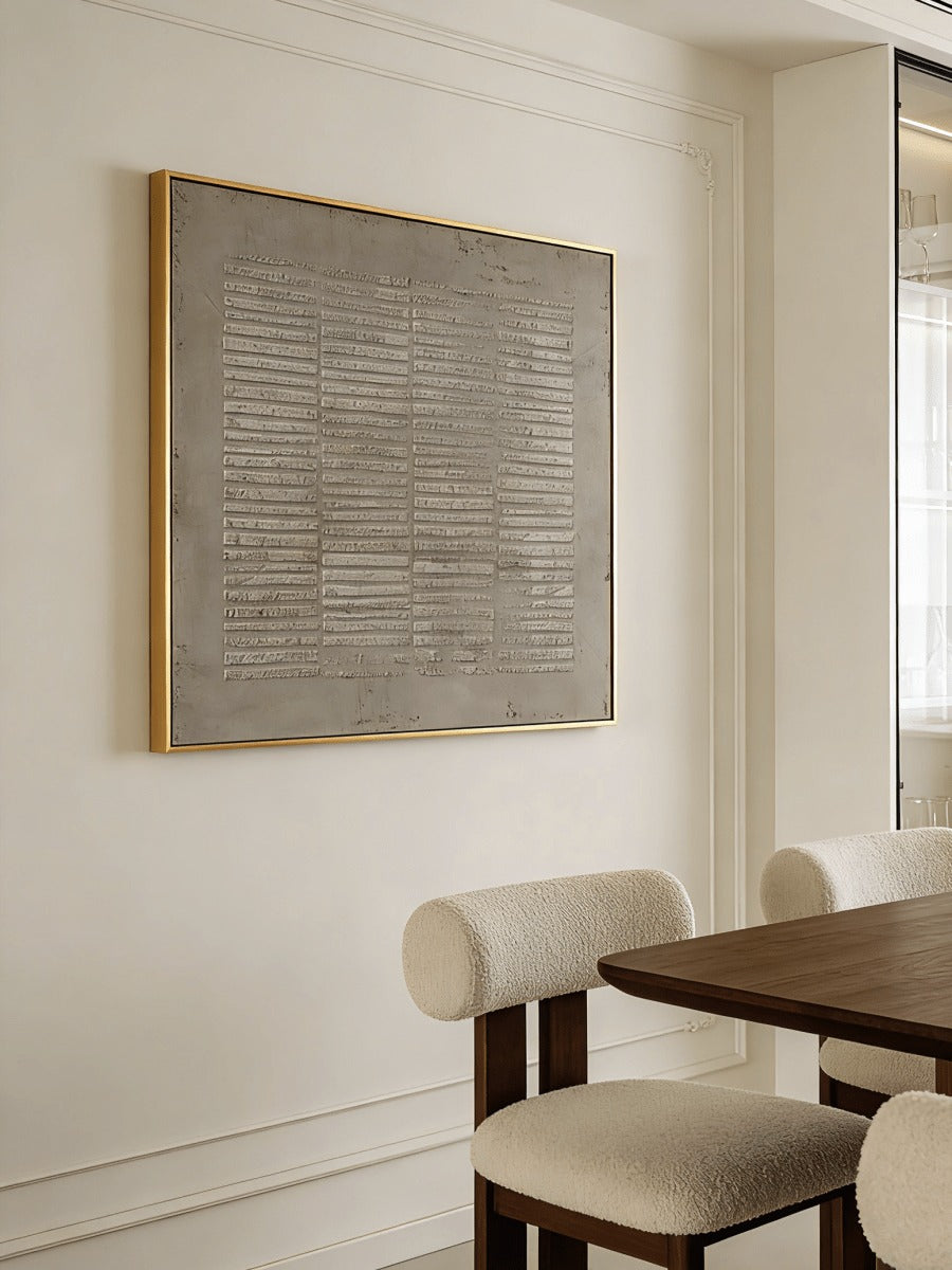 Wabi-Sabi Textured Earth Tone Wall Art hand-painted wall art (view 5) | Seegart