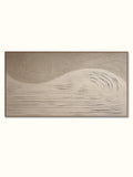 Handmade Cream Beige Painting, 3D Textured Abstract Wall Art, Minimalist Canvas Art for Living Room Decor