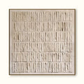 Large Beige 3D Textured Wall Art, Minimalist Painting,neutral Plaster Painting, Wabi-sabi Wall Art,handmade Painting, Modern Living Room Art - SJ#0332