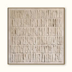 Large Beige 3D Textured Wall Art, Minimalist Painting,neutral Plaster Painting, Wabi-sabi Wall Art,handmade Painting, Modern Living Room Art - SJ#0332