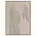 Wabi Sabi Beige & Brown Abstract -#SJ0318