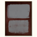 Burgundy and Blue Gray Color Field Wall Art