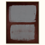 Burgundy and Blue Gray Color Field Wall Art