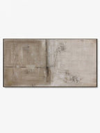 Beige Brown Original Abstract Painting, Neutral Textured Wall Art, Wabi Sabi Canvas Art for Home Decor - Main Product Image | Seegart