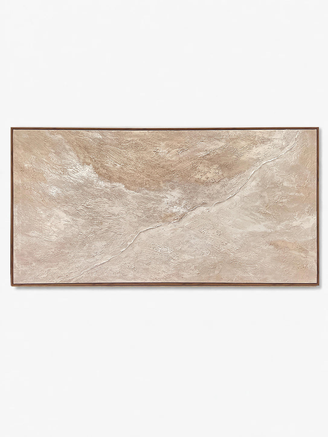 Cream Beige Abstract Oil Painting, Textured Neutral Canvas Art, Large Wabi Sabi Wall Art for Japandi Home Decor - White
