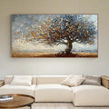 Neutral Tree of Life Oil Painting, 3D Textured Landscape Wall Art, Nature Canvas Art for Home Decor -SJ#0287