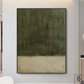 Large Green Abstract Painting,green Texture Art,light Green Wall Art,sofa Wall Art,original Abstract Painting,beige Modern Minimalist Art -SJ#0299