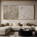 Beige Brown Original Abstract Painting, Neutral Textured Wall Art, Wabi Sabi Canvas Art for Home Decor - SJ#0274