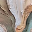 3D Textured Wave Painting, Earth Tone Abstract Wall Art -SJ#0272