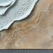 Abstract Seascape Textured Oil Painting, Large Coastal Wave Wall Art,handmade 3D Impasto Seafoam Beach Canvas,modern Living Room Ocean Decor - SJ#0273