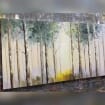 Textured Green Tree Landscape Painting, Green Nature Wall Art for Home Decor - SJ#0288