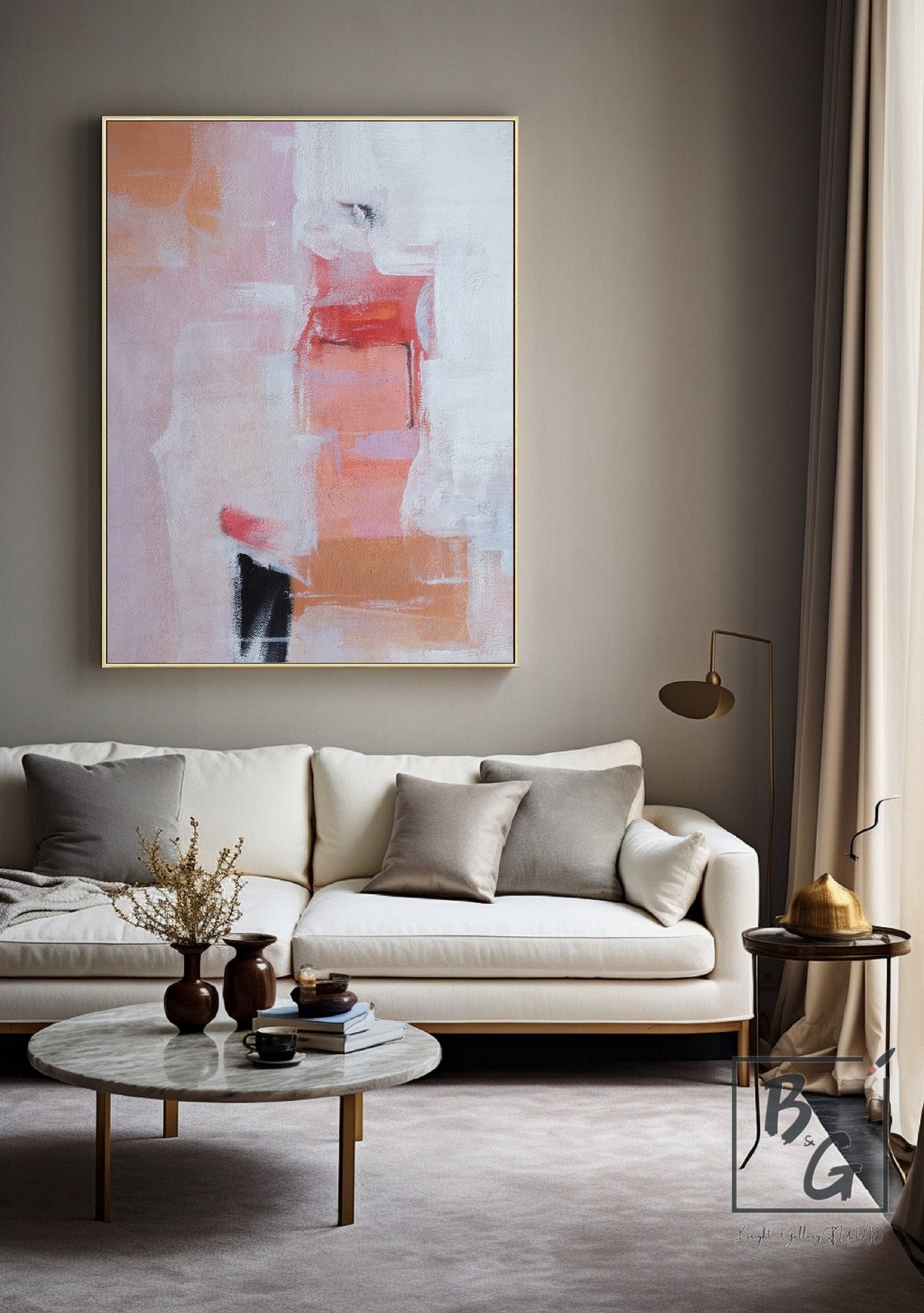 Original Hand-painted Oil Painting,popular Pink Art,modern Trendy Art Decoration,home Décor Art,canvas Oil Painting,colors Can Be Customized - SJ#0305
