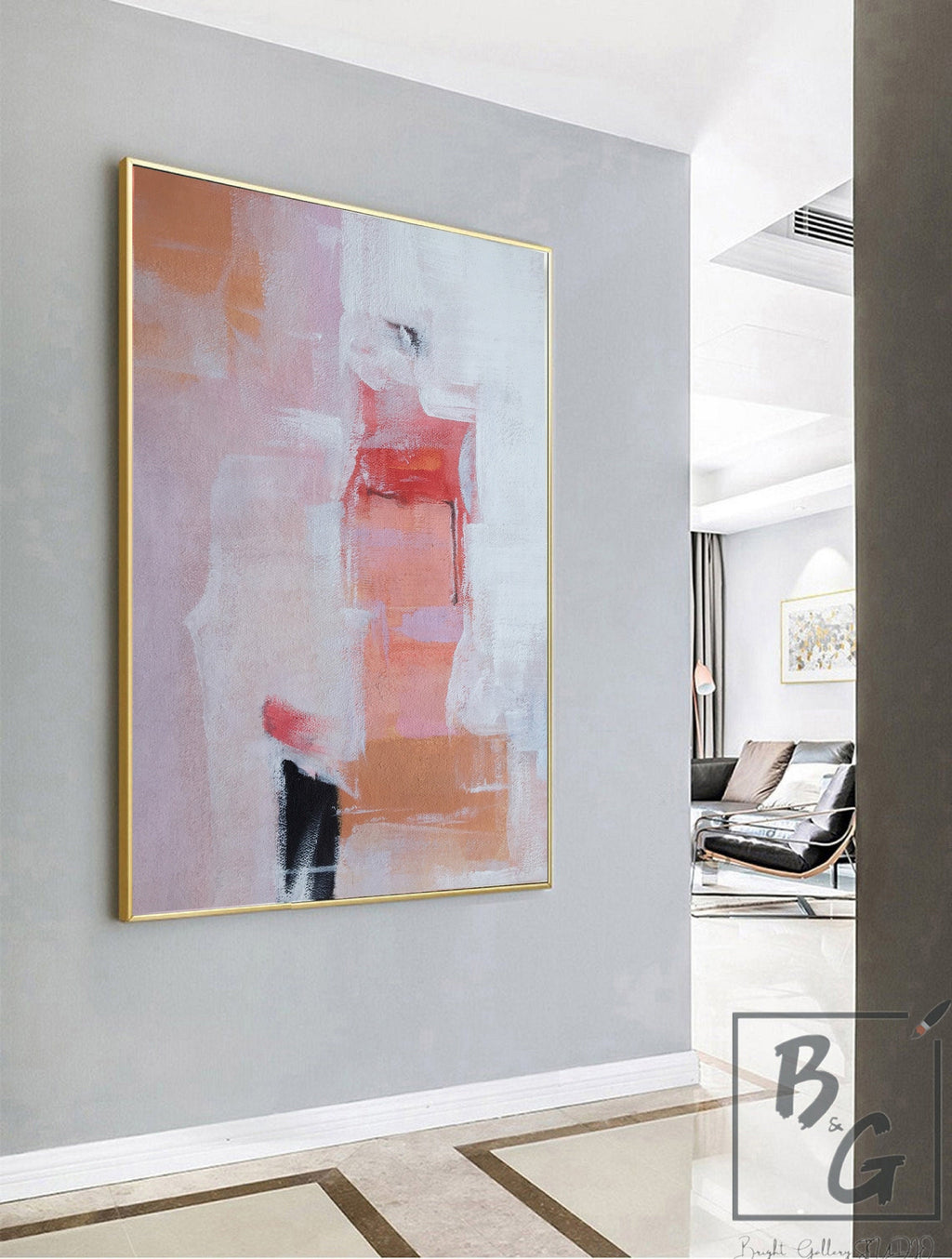 Original Hand-painted Oil Painting,popular Pink Art,modern Trendy Art Decoration,home Décor Art,canvas Oil Painting,colors Can Be Customized - SJ#0305