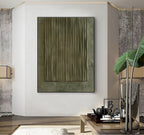 Large Green Abstract Painting,green Texture Art,light Green Wall Art,sofa Wall Art,original Abstract Painting,green Modern Minimalist Art -SJ#0300
