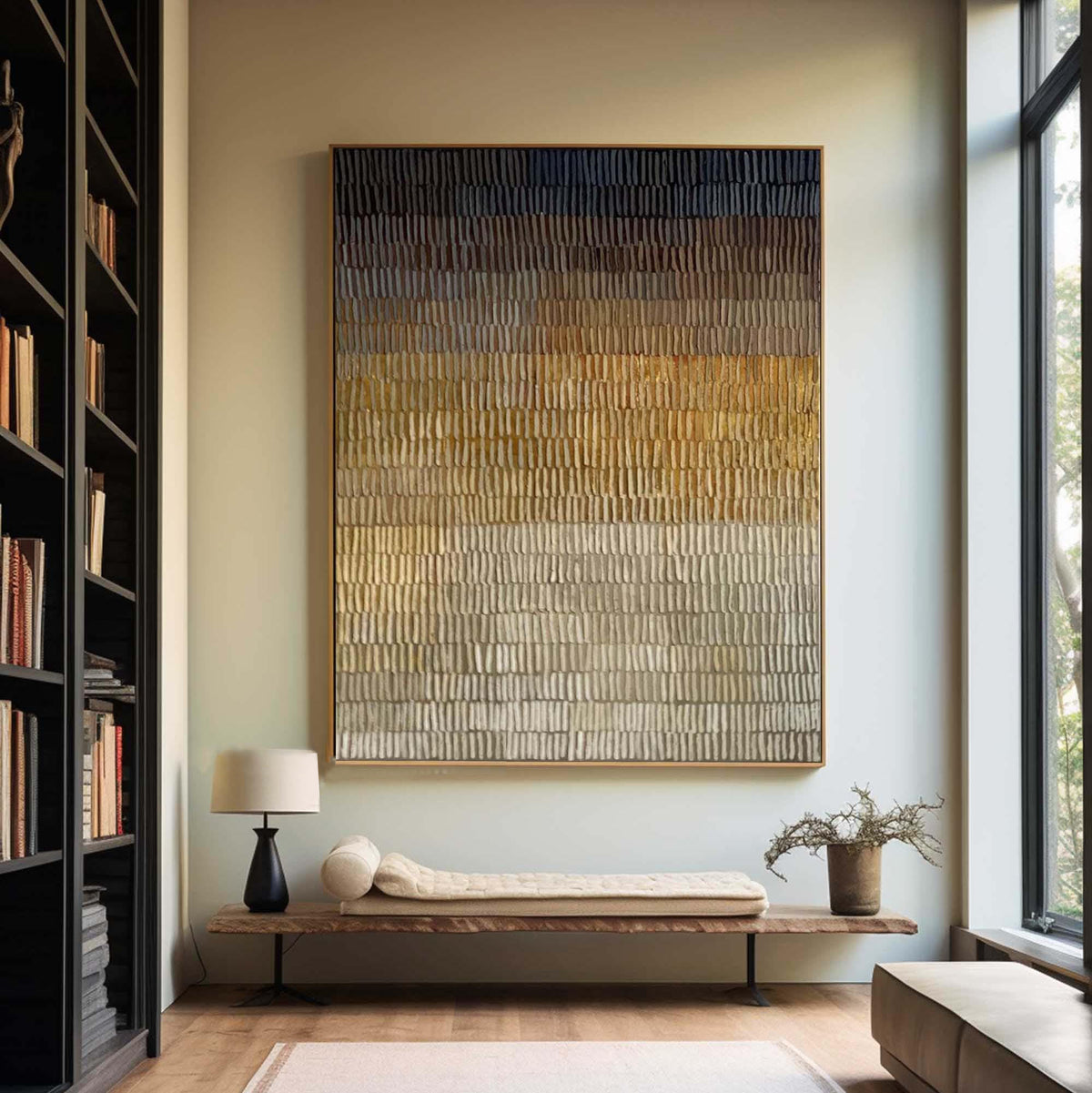 Wabi Sabi Abstract Painting Large Textured Neutral Wall Art Modern Minimalist Canvas - View 4 | Seegart Abstract Art