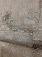 Beige Brown Original Abstract Painting, Neutral Textured Wall Art, Wabi Sabi Canvas Art for Home Decor - SJ#0274