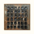 3D Textured Grid Wabi-Sabi Wall Art – SJ#0020