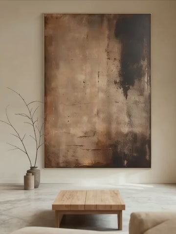 Wabi-Sabi Abstract Tranquility Painting – SJ#0069