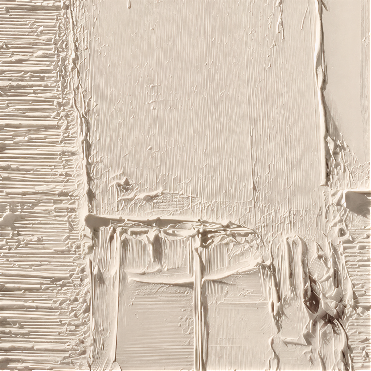 Hand Painted Textured Wall Art, Neutral Abstract Canvas Painting, Large Cream Brown Organic Modern Decor - #SJ0330
