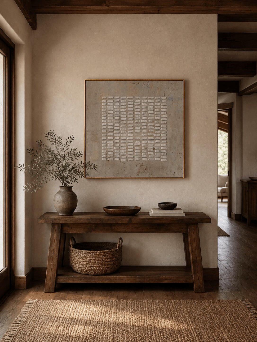 Modern Minimalist 3D Heavy Wall Art hand-painted wall art (view 3) | Seegart